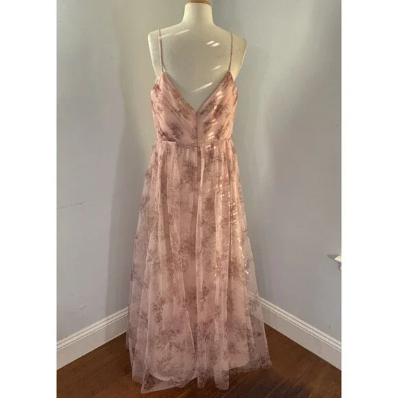 Marchesa Pink Floral Maxi Dress - Picture 9 of 13